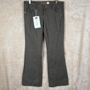 Mori Olive Green Bootcut Pants Women's Size 11 Casual‎ Winged Pocket Design